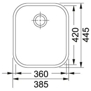 Кухонная мойка Franke Zodiaco ZOX 110-36 (122.0021.441) полированная схема