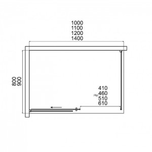 Душевая кабина Dusel DL191/195 Chrome 120x80x190 хром прозрачное