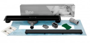 Трап Rea Neo & Pure Pro 900 мм, черный (REA-G8908) фото