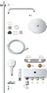 Душевая система с термостатом для ванны Grohe Euphoria SmartControl System 260 Mono 26510000 фото