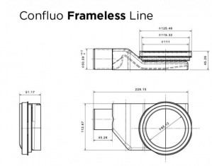 Душевой трап Pestan Confluo Frameless Line 750 мм 13701214 WHITE GLASS  фото