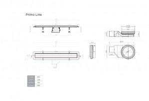 Душевой трап Pestan Confluo Primo Line 550 мм 13702502 нержавеющая сталь фото