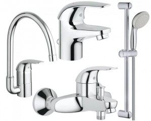 Набор смесителей Grohe Euroeco new + New Tempesta Classic 123242K фото