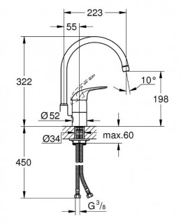 Набор смесителей Grohe Euroeco new + New Tempesta Classic 123242K фото
