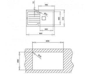 Мойка Teka Diamond 1B 1D 86 черное стекло 115100011 фото