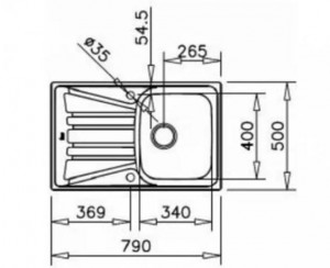 Нержавеющая мойка Teka Basico 79 1B 1D матовая 10124019