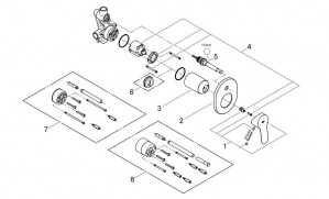 Смеситель для ванны Grohe Bauedge 29039000