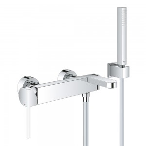 Смеситель однорычажный Grohe Plus для ванны с душевым гарнитуром 33547003