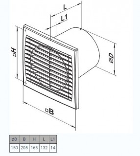 Вытяжной вентилятор  Вентс Силента-С 150