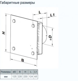 Вытяжной вентилятор Вентс Модерн Авто 125