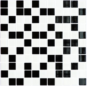Мозаика Kotto GM 4001 Black-White 300x300x4 фото