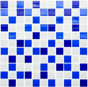Мозаика Kotto GM 4033 Cobalt-White 300x300x4 фото