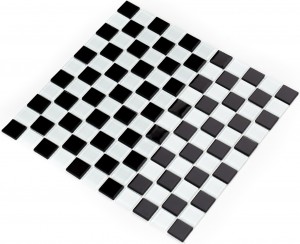 Мозаика Kotto GM 4002 Black-White 300x300x4 фото