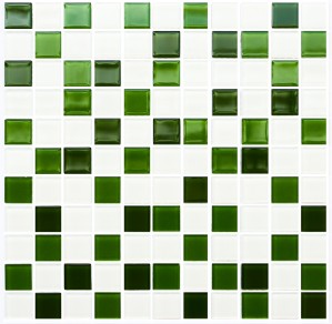 Мозаика Kotto GM 4030 Green-White 300x300x4 фото