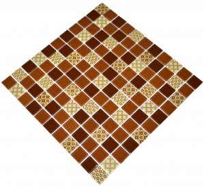 Мозаика Kotto GM 4054 Brown Structure 300x300x4 фото