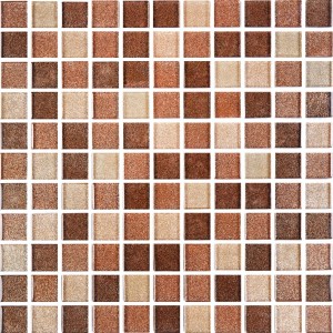 Мозаика Kotto GM 8007 Brown Dark-Gold-Brocade 300x300x8 фото