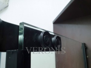 Душевая кабина Veronis KN-8-15 Black 90х90х190 прозрачное стекло (8 мм) без поддона фото