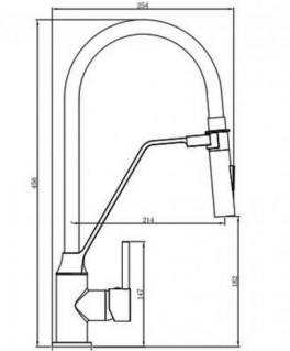 Cмеситель для кухни Invena MAGNETIC белый BZ-30-L02-С