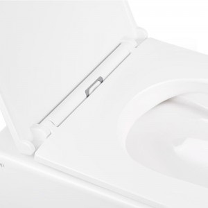 Унитаз подвесной Qtap Robin безободковый 490x370x360mm сиденье Slim SoftClose QT1333046ER W