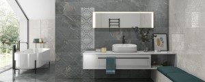 Плитка Azteca Dubai Oxo 30x90 Grey интерьер