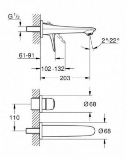 Смеситель для умывальника Grohe Eurostyle белый 19571LS3