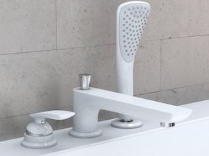 Смеситель для ванны Kludi Balance, белый/хром 524479175 фото