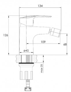 Смеситель для биде Imprese FLORENC f03108401AA