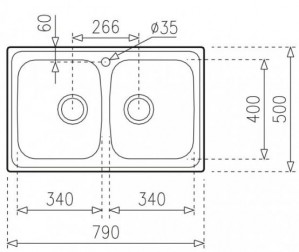 Кухонная мойка Teka UNIVERSE 80 B 115040011