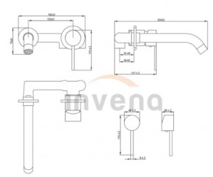 Смеситель для умывальника Invena DAFNI BP-88-U04