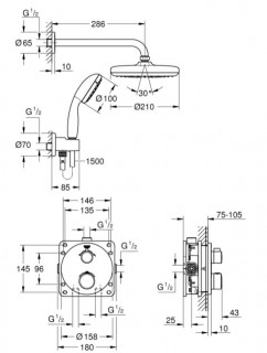 Душевая система GROHE GROHTHERM 34727000