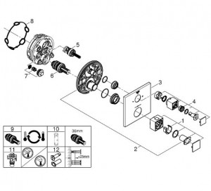 Душевая система GROHE GROHTHERM SMARTCONTROL 26405SC0