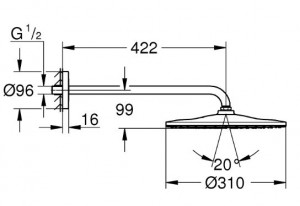 Душевая система GROHE GROHTHERM SMARTCONTROL 26406SC1