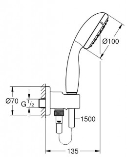 Душевая система GROHE GROHTHERM SMARTCONTROL 26406SC1