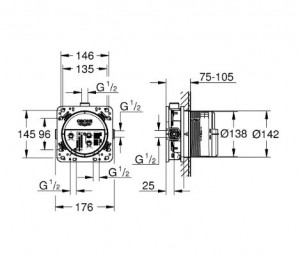 Душевая система GROHE GROHTHERM SMARTCONTROL 26415SC1