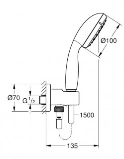 Душевая система GROHE GROHTHERM SMARTCONTROL 26416SC1