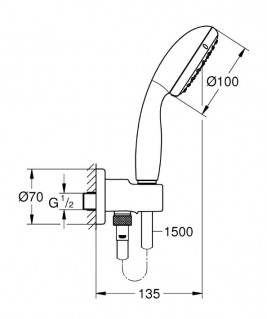 Душевая система с термостатом GROHE GROHTHERM 34614SC5