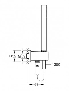 Душевая система скрытого монтажа GROHE EUROCUBE 234090SB