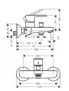 Набор смесителей HANSGROHE VERNIS BLEND 71550112