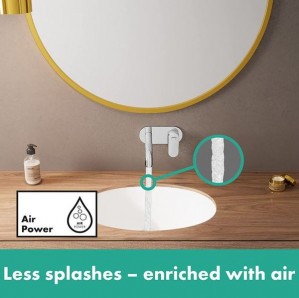 Смеситель для умывальника настенный Hansgrohe Vernis Blend хром 71576000