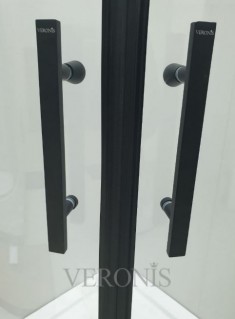 Душевая кабина VERONIS Alonza Black 90х90х190 черный профиль прозрачное 
стекло