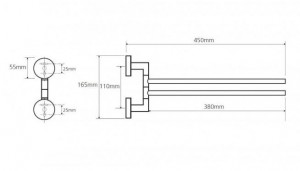 Полотенцедержатель Bemeta Omega 104204102