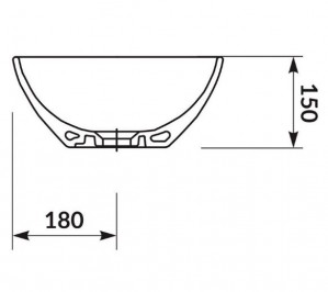 Раковина Cersanit Moduo 45 асимметричная K116-051