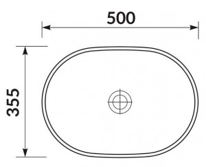 Раковина Cersanit Moduo 50 овальная K116-049