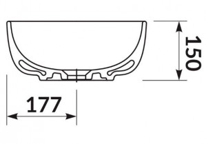 Раковина Cersanit Moduo 50 овальная K116-049