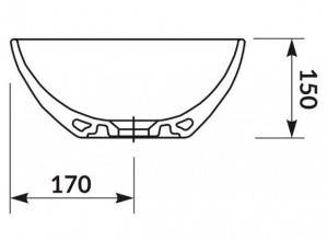 Раковина Cersanit Moduo 55 асимметричная K116-052