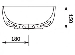 Раковина Cersanit Moduo 50 прямоугольная K116-050