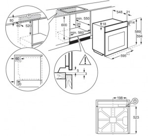 Духовой шкаф Electrolux OPEB2320R схема