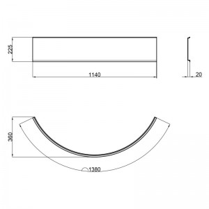 Душевая кабина Lidz Latwa SC80x80.SAT.MID.FR стекло Frost с поддоном схема