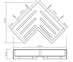Полочка для мыла угловая Bemeta Cytro 146208212 схема
