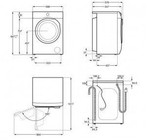 Стиральная машина с сушкой Electrolux EW7W4684WU схема